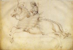 Jacopo Bellini, Cavalier sur palefroi au harnachement fantastique