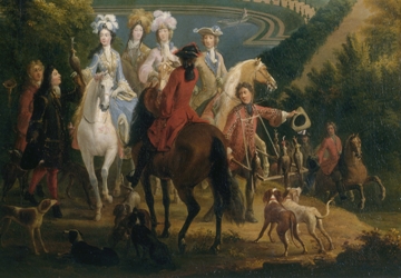 Chasse au faucon, duchesse de Bourgogne