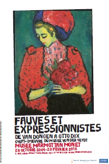 Affiche de l’exposition avec le tableau d’Alexej Von Jawlensky, Jeune fille aux pivoines