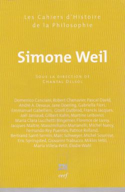 Le Cahier d’Histoire de la philosophie consacré à Simone Weil, dirigé par Chantal Delsol