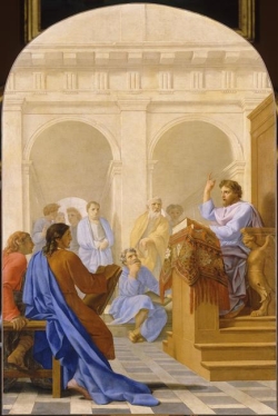 Eustache Le Sueur, Saint Bruno enseigne la théologie dans les écoles de Reims