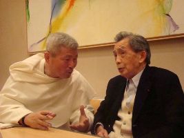 Kim En Joong et François Cheng aux éditions du Cerf en décembre 2009