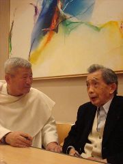 Kim En Joong et François Cheng aux éditions du Cerf en décembre 2009