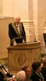 Aymeric Zublena sous la Coupole de l’Institut de France, le 2 décembre 2009
