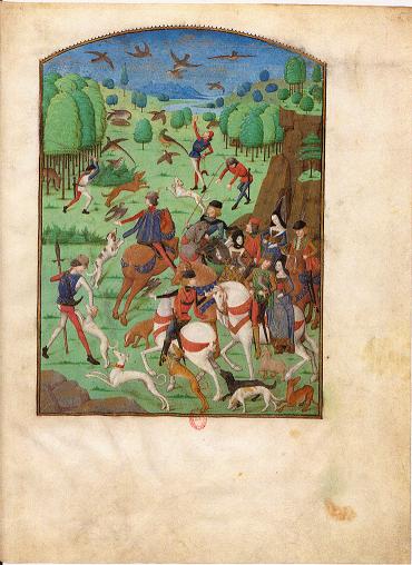 Scène de chasse extraite du Livre des Trois Âges