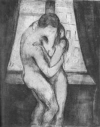 Baiser d’Edvard Munch (1895)