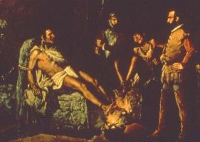 La Torture de Cuauhtémoc de Leandro Izaguirre