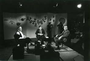 La célèbre émission d’Apostrophes où Bernard Pivot accueillait Marguerite Yourcenar et son parrain Jean d’Ormesson à la veille de son entrée à l’Académie française © Louis Monier