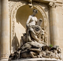La fontaine Cuvier à Paris, à côté du Muséum national d’Histoire naturelle, dont Georges Cuvier  fut le directeur en 1808.