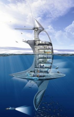 Le vaisseau SeaOrbiter de l’architecte Jacques Rougerie