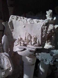 Stèle évoquant Venise, sculpture de Gérard Lanvin