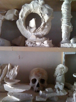 Sculptures dans l’atelier de Gérard Lanvin