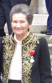 Simone Veil reçue sous la Coupole le 18 mars 2010