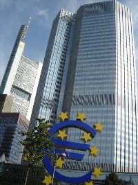 Banque centrale européenne, Francfort : l’euro est encore solide sur ses bases.