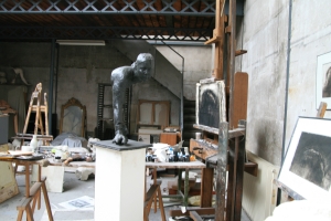 Vue de l’atelier de Pierre-Edouard, 13 mars 2010