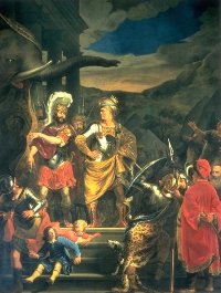 Pyrrhus montrant son éléphant à Fabritius, Ferdinand Bol, 1656