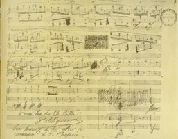 Partition manuscrite de Chopin