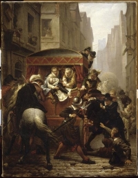Assassinat d’Henri IV et arrestation de Ravaillac (Charles-Gustave Housez, 1822-1894)