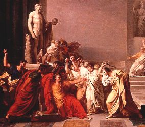 Mort de César (Vincenzo Cammucini, 1793, détail)