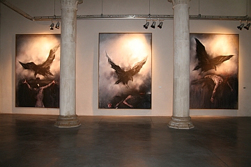 Huiles sur toile de Vladimir Vélickovic, exposées au Centre d’arts de la chapelle Chabrillan à Montélimar,vernissage exposition : Vladimir Vélickovic - peinture depuis 1968 ,12 juin 2010,