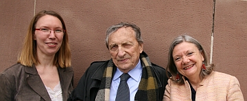 Au micro de Canal Académie le 9 juin 2010 : Chloée Théault, Gérard Lanvin et Lydia Harambourg, Mémorial du Mont Valérien
