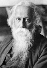 Rabîndranâth Thâkur dit Tagore en bengali (1861 - 1941), connu aussi sous le surnom de Gurudev est un compositeur, écrivain, dramaturge, peintre et philosophe indien dont l’œuvre a eu une profonde influence sur la littérature et la musique du Bengale à l’orée du XXe siècle. Il a reçu le prix Nobel de littérature en 1913