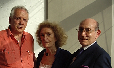 Philippe Tounaire, Mireille Delmas-Marty et Jean-Michel Ghinsberg (de gauche à droite), Canal Académie 30 juin 2010