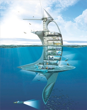 SeaOrbiter, vaisseau conçu par Jacques Rougerie