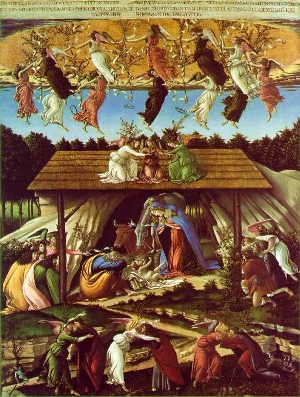 Botticelli, Nativité Mystique, 1501-1505, National Gallery, Londres