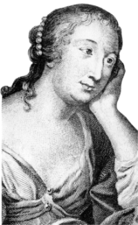 Mme de Lafayette (1634-1693). « Tout en elle nous attire, la rare distinction de son esprit, la ferme droiture de ses sentiments, et surtout, peut-être, ce que nous devinons au plus profond de son cœur : une souffrance cachée qui a été la source de son génie. » Morillot