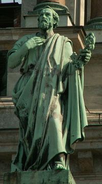 Saint Pierre avec les clefs du salut des âmes et du Paradis (Saint-Pétersbourg)