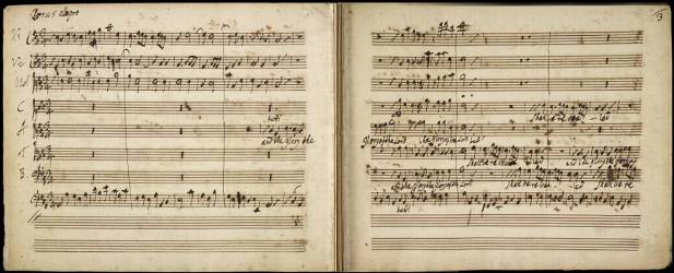 La partition originale du Messie de Haendel