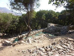 Etat avant le dégagement des pierriers et de la végétation.