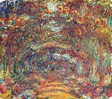 Claude Monet, L’Allée des rosiers, Giverny, 1920-1922 – Huile sur toile, 89 x 100 cm – Musée Marmottan Monet, Paris – Inv. 5089