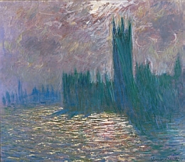 Claude Monet, Londres. Le Parlement. Reflets sur la Tamise, 1905 – Huile sur toile, 81.5 x 92 cm
