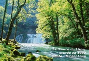 Photo du site du Lison, parue dans la revue "Sites et monuments"