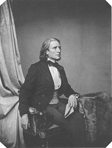 Liszt en 1858 par Franz Hanfstaengl