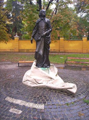 Statue de Franz Liszt en costume d’abbé à Kalocsa