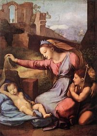 La Vierge au diadème bleu, 1512, Raphaël