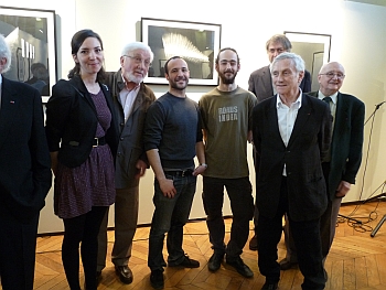 Les lauréats du prix de dessin David-Weill de l’Académie des beaux-arts 2011 avec Vladimir Velickovic et ses confrères, 6 avril 2011, Académie des beaux-arts-Institut de France