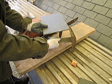 Campagne de restauration du cloître de l’Abbaye de Chaalis, 3 mars 2011