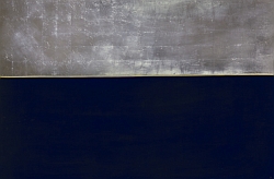 Anna-Eva Bergman, " N°49-1969 Paysage nordique ", 146 X 97  cm, vinyle et feuille de métal, support bois, 1969