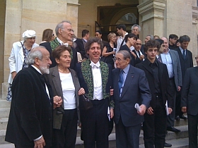 Michaël Levinas, entouré de ses proches, 15 juin 2011, Institut de France,