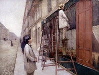 Les Peintres en bâtiment 1877, huile sur toile, 87 x 116 cm, collection particulière