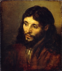 Tête du Christ, vers 1648-50, huile sur bois, Berlin, Staatliche Museum zu Berlin, Gemäldegalerie, Inv 811c