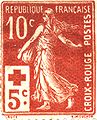 La Semeuse sur un timbre postal français de 1918