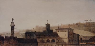 La Colonne Antonine et le palais Monte Citerio François Marius Granet de l’académie des beaux-arts