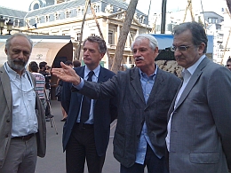 Denis Loyer, Hervé Gaymard, Yann Arthus-Bertrand et Jean-Charles Naouri, P-DG du groupe Casino, "Des forêts et des hommes", 25 juin 2011