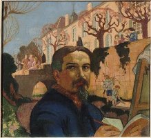 Maurice Denis : Autoportrait devant le Prieuré