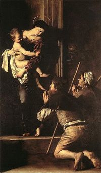 La Vierge des Pèlerins Le Caravage